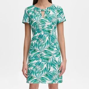 Waterfall Leaf Shift Dress - Women